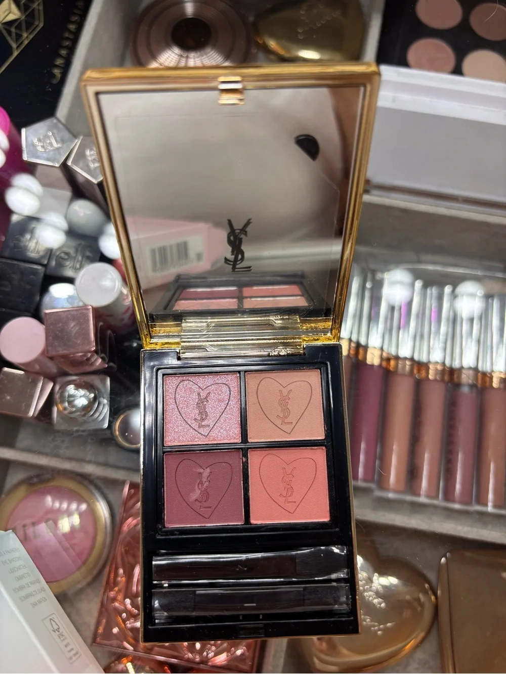 Yves Saint Laurent Pink & Rose Four-Pan Eyeshadow Palette
